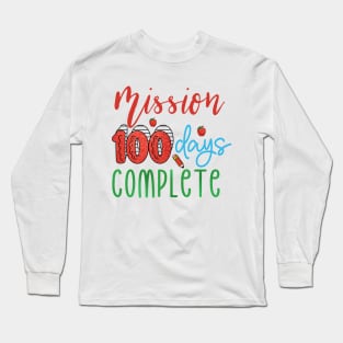 Colorful 100th Day Of School Long Sleeve T-Shirt